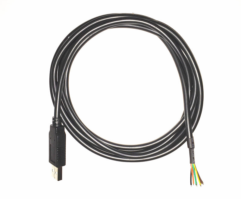 EZSync FTDI chip USB to 5v TTL UART Serial Cable, Wire end, 1.5m, TTL-232R-5V-WE Compatible, EZsync009