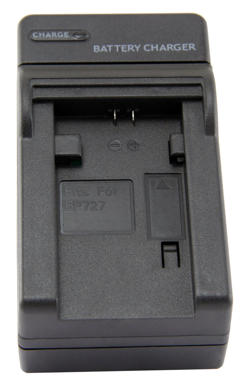 STK BP-727 Battery Charger - for Canon BP-709, BP-718, BP-727 batteries and Canon Vixia HF R300, HF M500, HF R30, HF M52, HF R32, HF R40, HF R42, HF R400, Canon Legria HF M52, HF M56, HF M506, HF R38, HF R36, CG-700