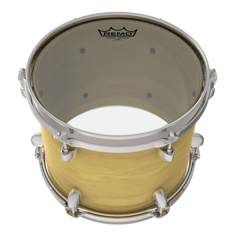[AUSTRALIA] - Remo Drum Set, 12" (VE031200-U) 12" Emperor Vintage Clear Tom 