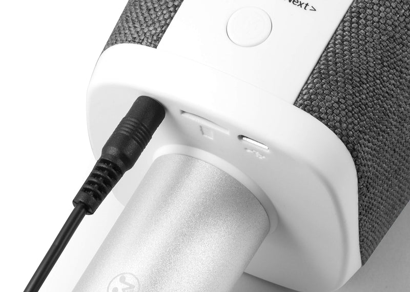 MusicMan Wireless Bluetooth Karaoke Microphone Portable Speaker AUX Echo Function Music Streaming Handheld Music Machine KTV Vocal & Karaoke APP Compatible BT-X44, Grey