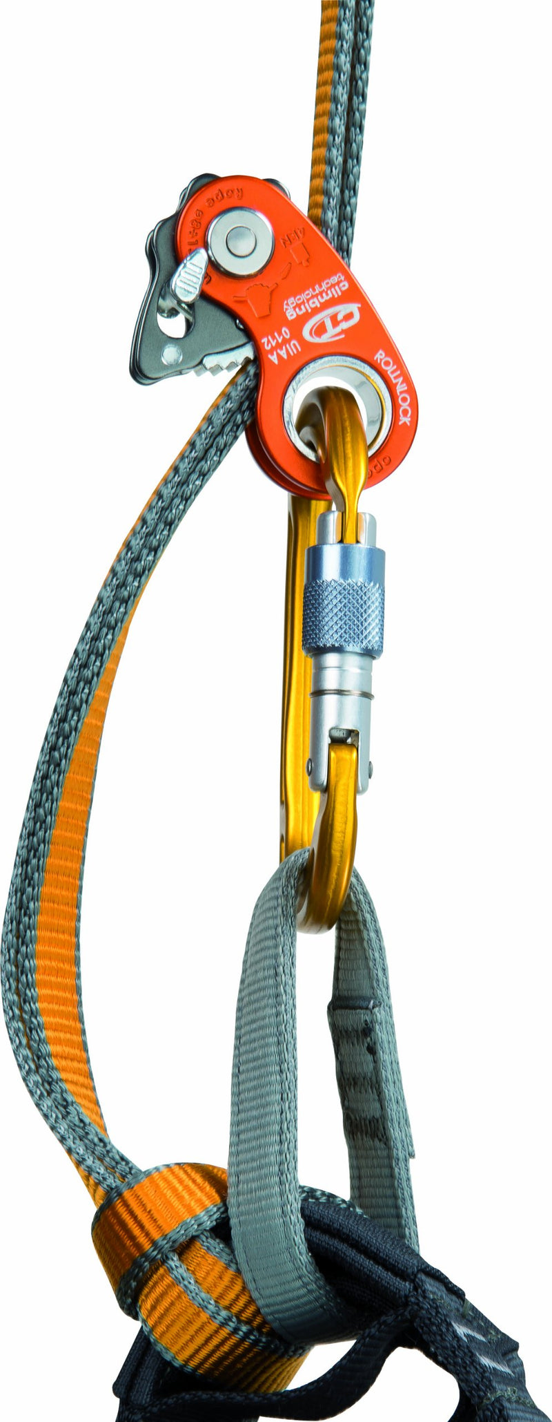 Climbing Technology RollnLock Pulley, Orange, One Size