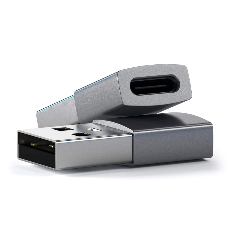 [AUSTRALIA] - Satechi Type-A to Type-C Adapter Converter - USB-A Male to USB-C Female - Compatible with iMac, MacBook Pro/MacBook, Laptops, PC, Computers and More (Space Gray) Space Gray 