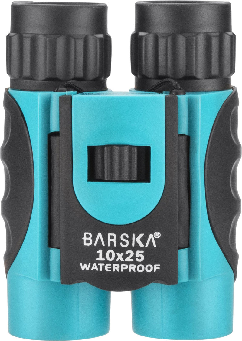 BARSKA 10x25mm Blue Waterproof Compact Binoculars