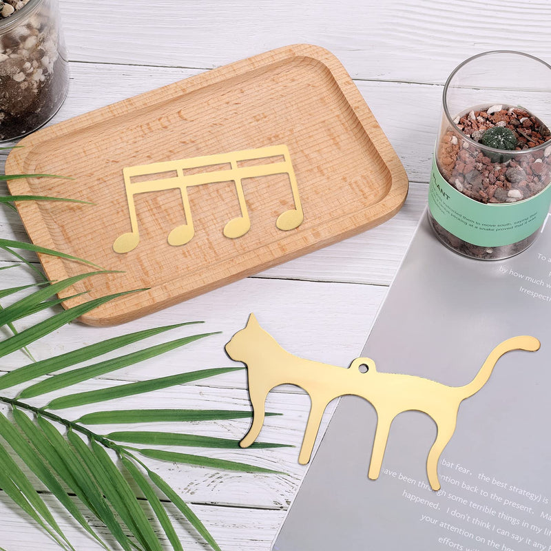 2Pcs Music Book Clip, Metal Music Book Clip Page Holder Music Stand Clips Sheet Music Clips for Piano Keyboard Stands Books (Gold)
