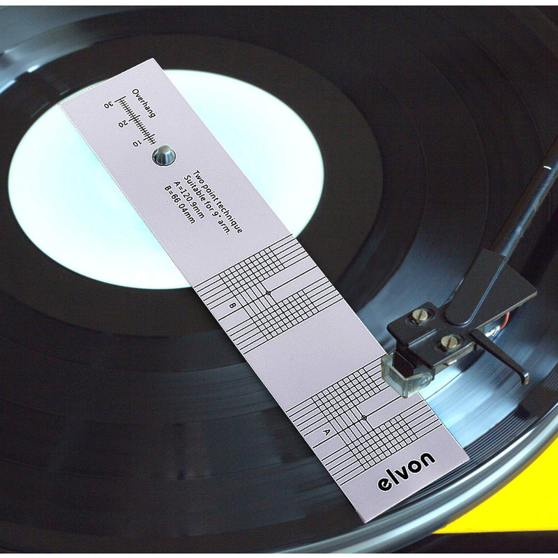 [AUSTRALIA] - Cartridge Alignment Protractor Tool - Phonograph LP Phono Cartridge Stylus Alignment Protractor Tool Record LP Vinyl with Magnifier Cartridge Alignment Ruler 