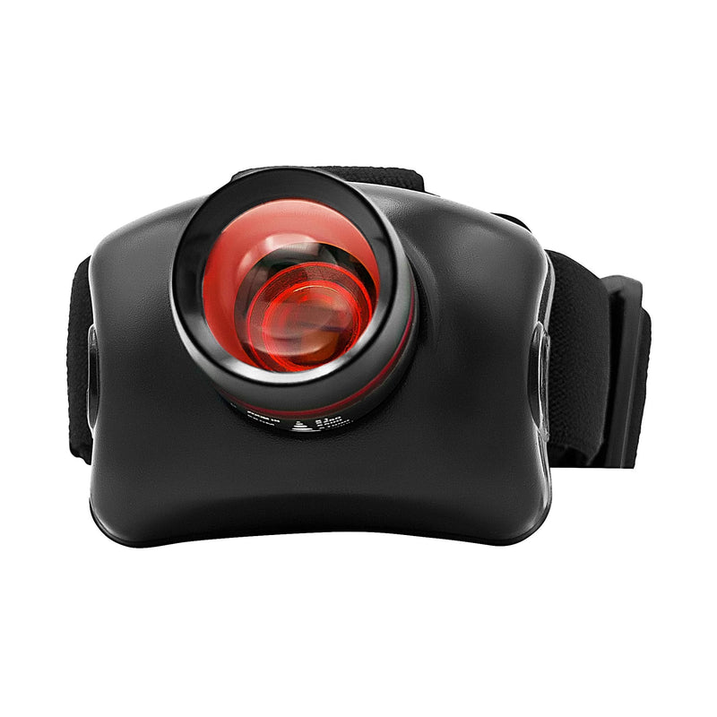 GROZ 3W LED CREE Professional Head Lamp | Built-in Zoom | 400 Foot Beam Distance | Tri-Mode Design: Low, High, Flash (55004)