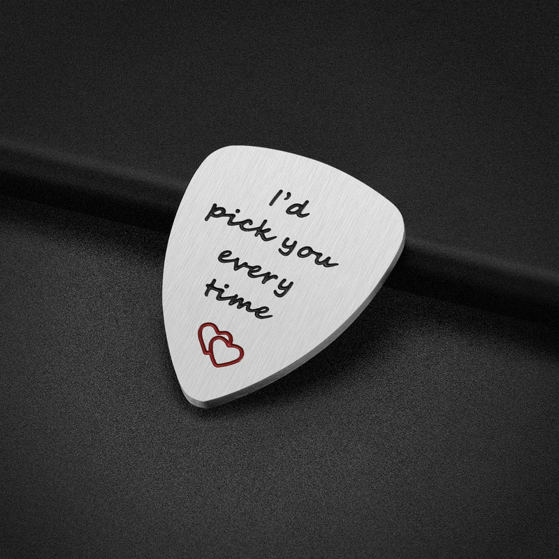 Valentine's Day Gifts for Boyfriend - Anniversary Gifts for Him Men Birthday Gifts for Musician Husband Pack of 2 Guitar Picks, Boyfriend Gifts, Husband Gifts C