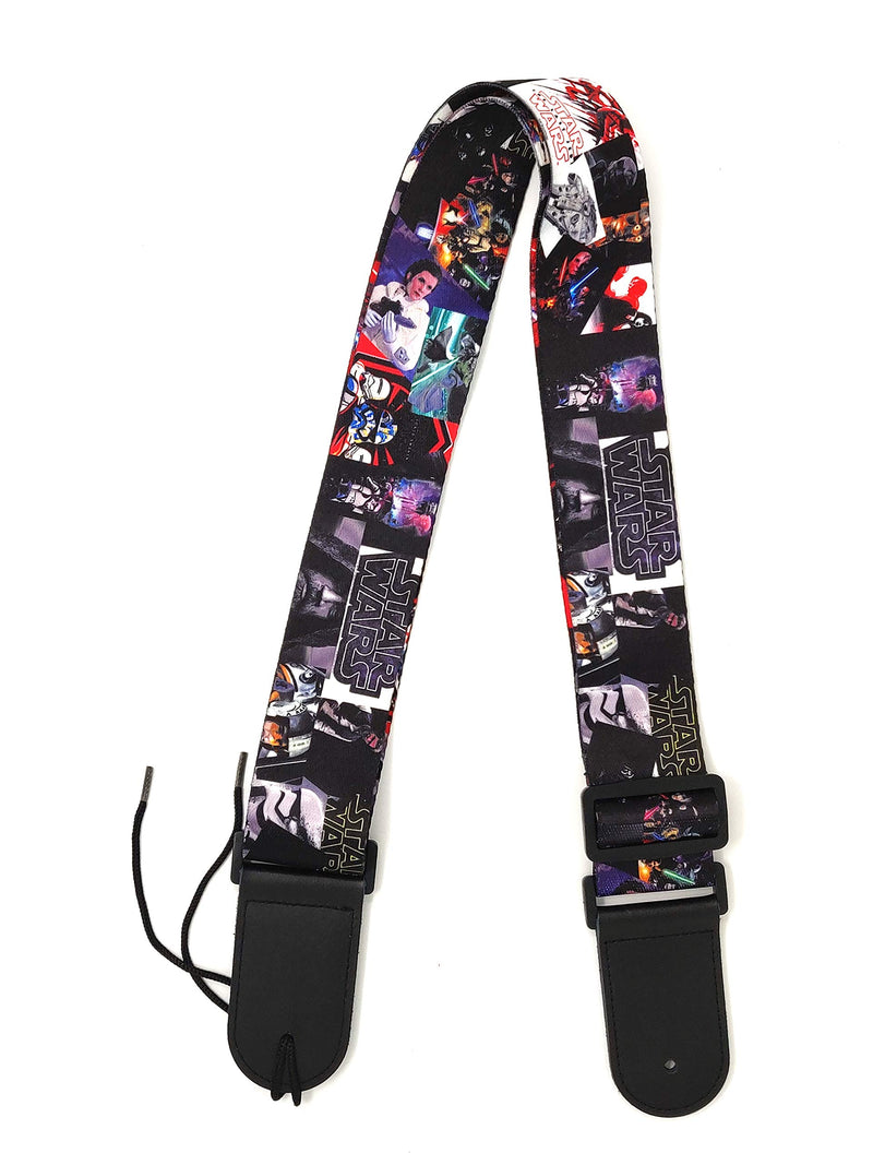 StarWars 2 Inches Wide Guitar Straps | Polyester with genuine leather