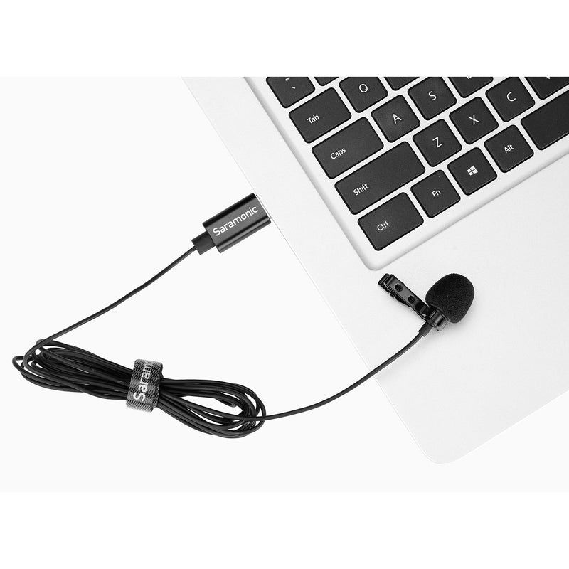 Saramonic Lavalier Mic with USB-A Connector for Computers with 19.7ft (6m) Cable (SR-ULM10L) 19.7ft Cable