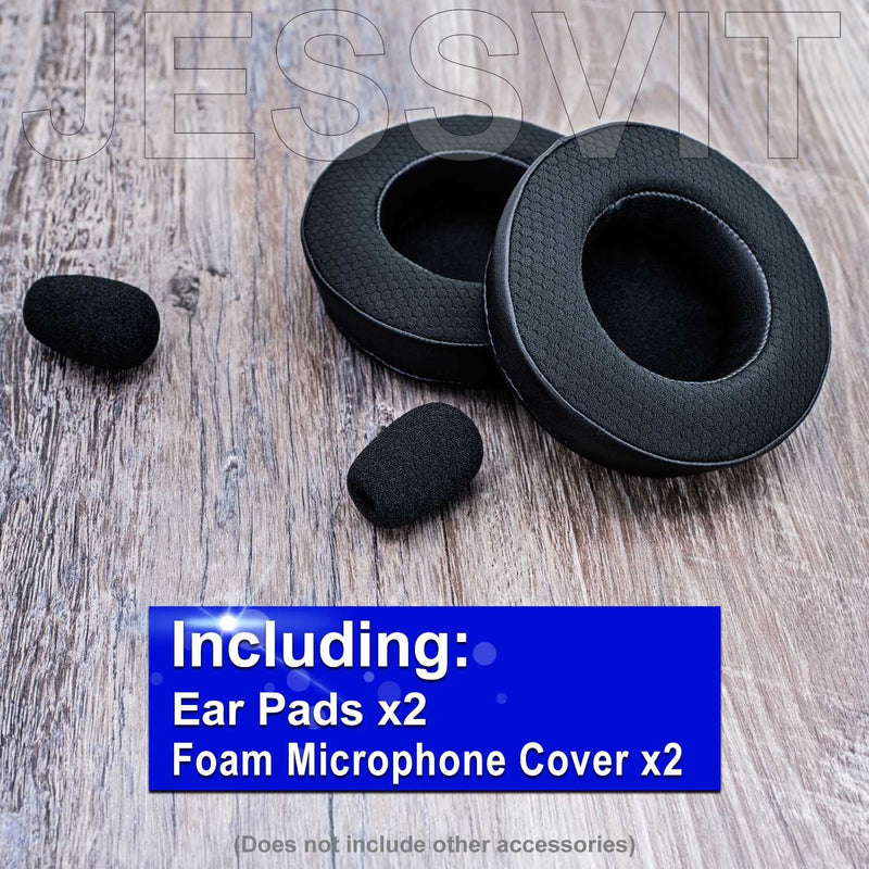 [AUSTRALIA] - Virtuoso XT Ear Pads Replacement for Virtuoso RGB Wireless SE XT Headset, Cooling Gel, More - Softer Memory Foam, Added Thickness, Extra Durability by JESSVIT (Virtuoso XT Cooling Gel Earpads Black) Virtuoso XT Cooling Gel Earpads Black 