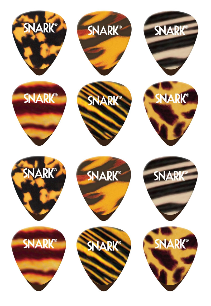 [AUSTRALIA] - Snark Teddy 's Neo Tortoise Guitar Picks .78 mm 12 Pack, MultiColored 1-Pack 