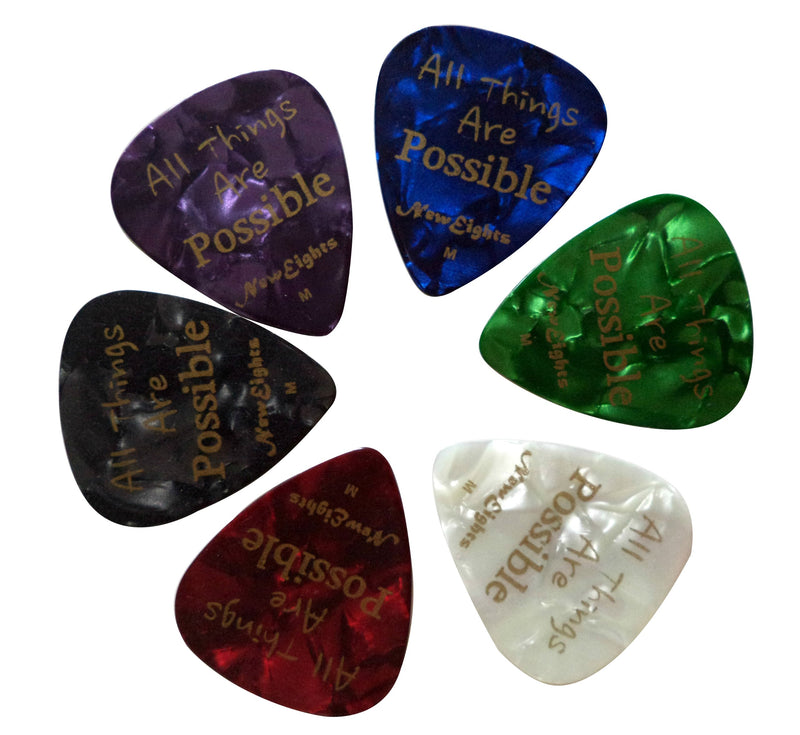 Christian i Pick Jesus Guitar Picks (12 Pack) Celluloid Medium - Best Gifts and Cool Presents for Guitarists, Worship Team, Pastors, Birthdays, Thanksgiving, Christmas, Baptism