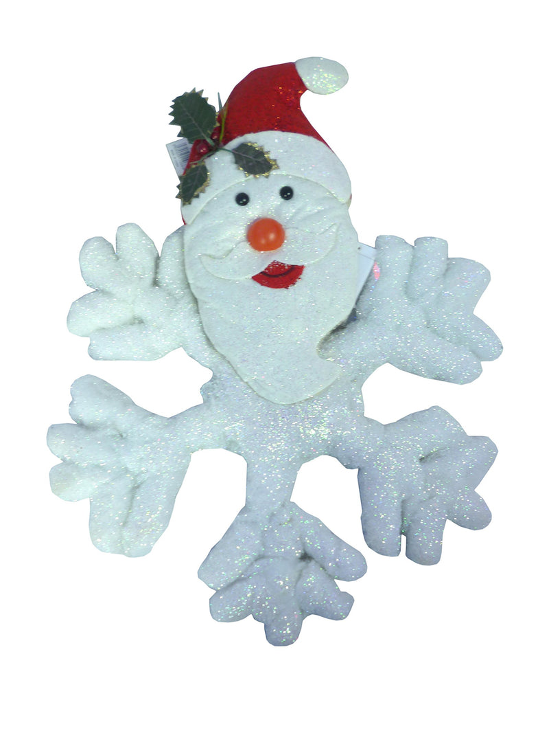 Christmas Concepts® 51cm Light Up Santa On Snowflake Christmas Decoration with Multi Coloured LED Lights
