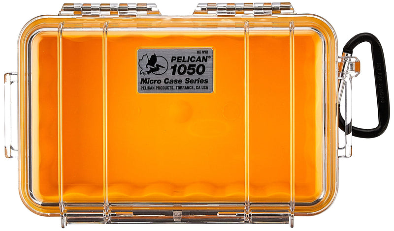 Pelican 1050 Micro Case - for iPhone, GoPro, Camera, and more (Yellow/Clear) Yellow/Clear