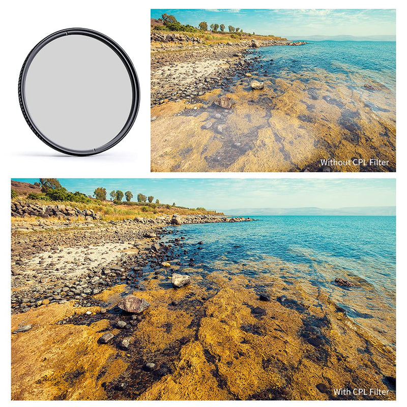 67mm Circular Polarizers Filter, K&F Concept 67MM Circular Polarizer Filter HD 18 Layer Super Slim Multi Coated CPL Lens Filter