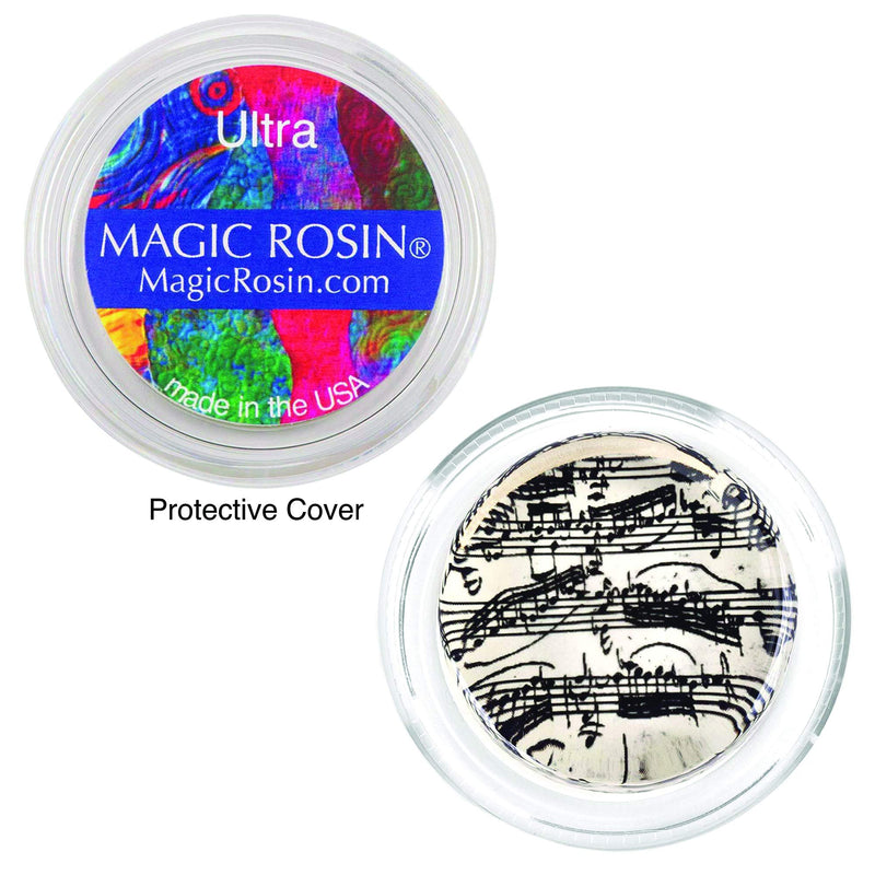 Magic Rosin - Ultra Bach Manuscript - Professional Grade Instrument Rosins for Violin, Cello, Viola, Bass Bows - Excellent Grip - Delivers Clear, Complex Tone - Transparent Low Dust Pine Bow Resin