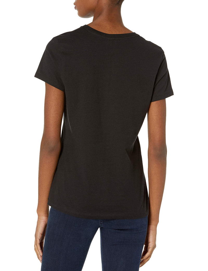 Hanes Women’s Perfect-T Short Sleeve T-shirt Small Black