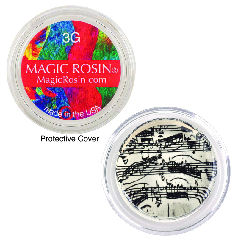 Magic Rosin - 3G Bach Manuscript - Premium Grade Instrument Rosins for Violin, Viola, and Cello Bows - Excellent Grip - Delivers a Clear, Complex Tone - Purified Transparent Pine Rosin - USA Made