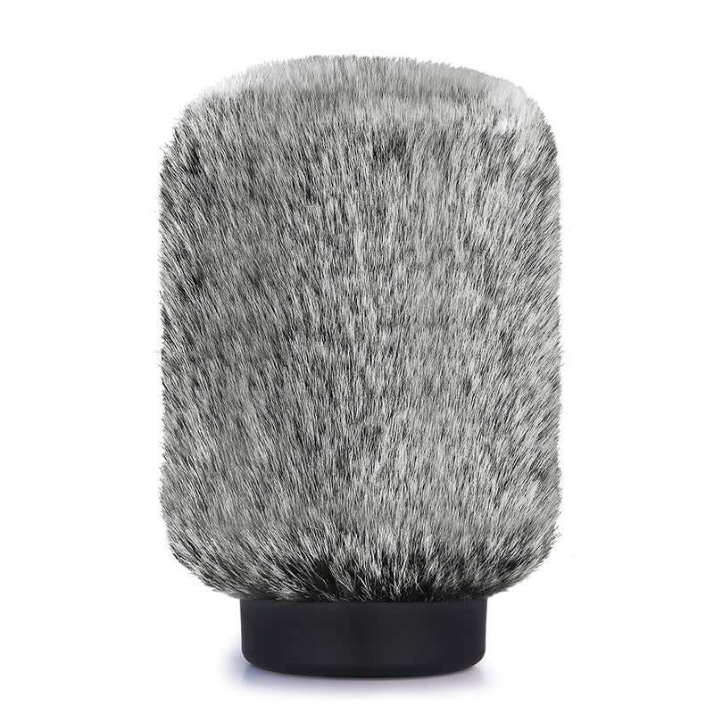 [AUSTRALIA] - NTG Furry Microphone Windmuff - Windscreen/WindShield for Rode VideoMic NTG and Microphones with Maximum Slot Length of 100mm (3.9") and Diameter of 18-24mm by YOUSHARES (Black White) 