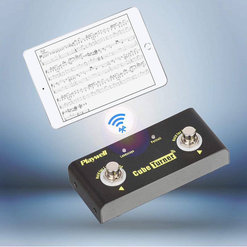 Music Page Turner for Tablets - Connected by Bluetooth for Flip Pages from Music Software - Controlled by Foot Switch - IOS and Android System Support