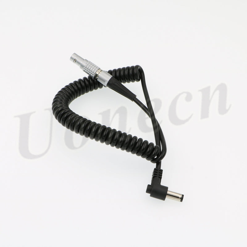 Uonecn ARRI Camera V Mount Anton Cable Straight 2 pin Male to DC Power Cable for DSLR Rig