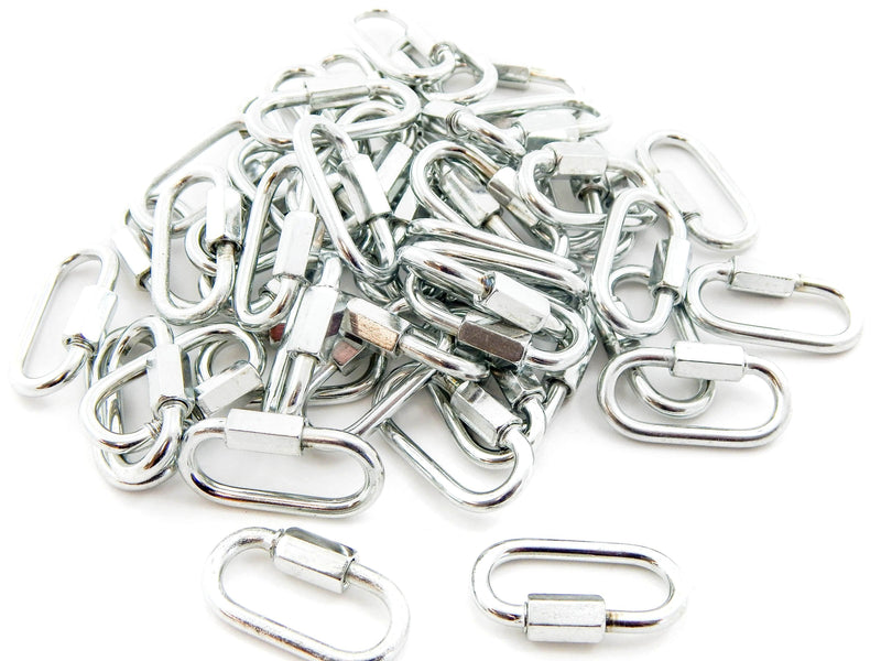 Red Hound Auto 50 Quick Link Chain Cable Strap Connector Rigging 1/8 Inch 3.1mm