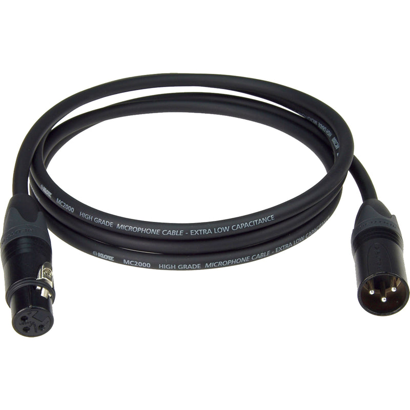 Klotz M-2 Microphone Cable 1M Xlr F. / Xlr M, Black