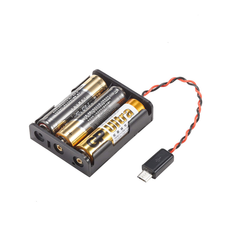 Vilros 3 AA Battery Holder with Micro USB Connector for Raspberry Pi Pico