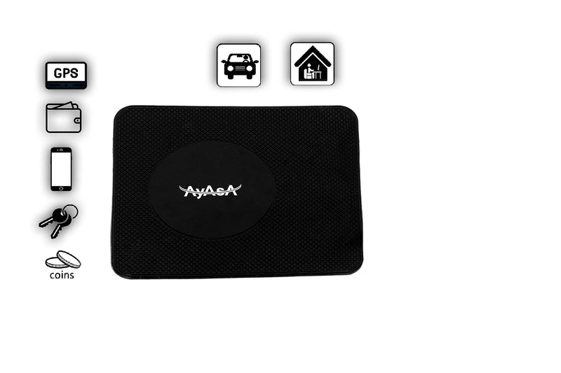 AyAsA Anti Slip Mat, Sticky, Non Slip Pads Sticky Pads / Dash Cell Phone Mount / Sticky Mat and Anti Slip Pad / Dashboard Pad / Non Slip pad for car / Car Dash Accessories - Sticky Gel Pads Dashboard