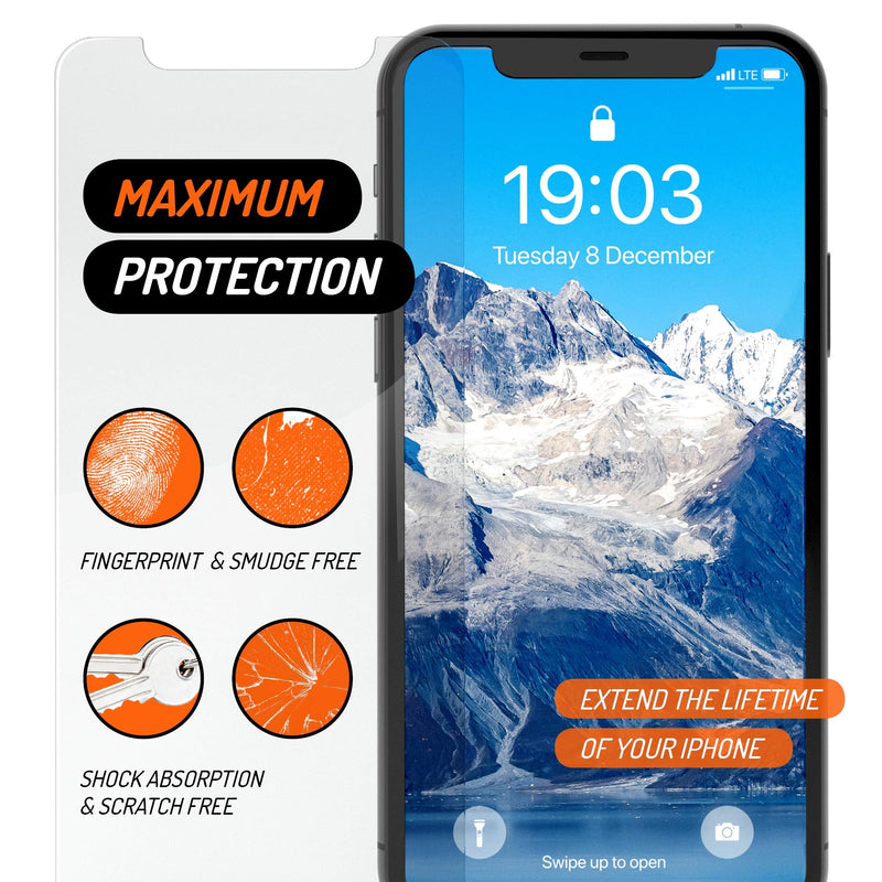 Power Theory Screen Protector for iPhone 11 Pro Max [2-Pack] with Easy Install Kit [Premium Tempered Glass for iPhone 11 ProMax]