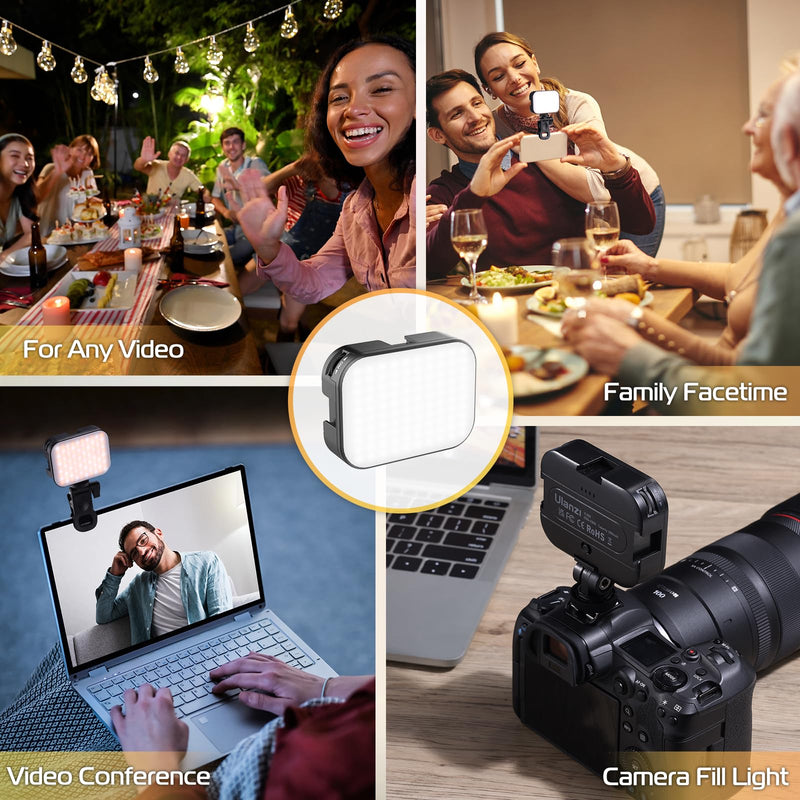 Ulanzi VL100X Selfie Light, Clip LED Light Panel for Phone/Laptop/Tablet/Computer, Bi-Color Portable Clip Camera Light with Dimmable 2500-6500K with 2000mAh Battery for Video Conference/Picture VL100X Clip Light