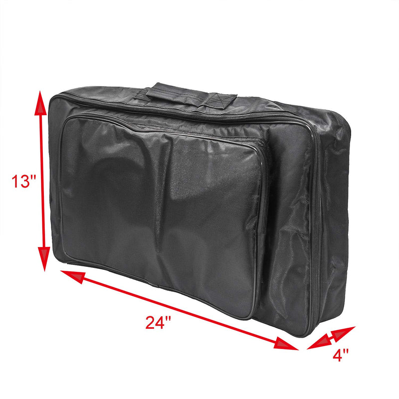 [AUSTRALIA] - Geesatis Black Guitar Effect Pedal Board Bag Portable Carry String Instrument Replacement Parts, 24" X 13" X 4" 