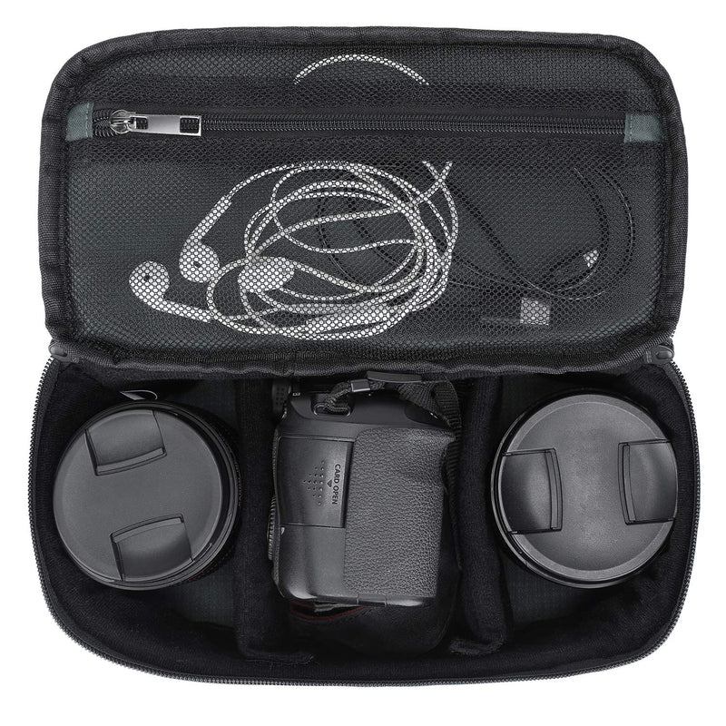S-ZONE Water Resistant Camera Insert Bag with Sleeve Camera Case Upgraded Version 2.0 ArmyGreen