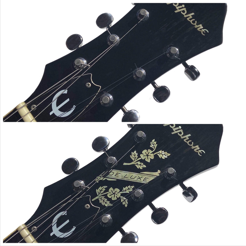 Inlay Sticker H-132DV-AW Guitar Headstock - De Luxe Flowers