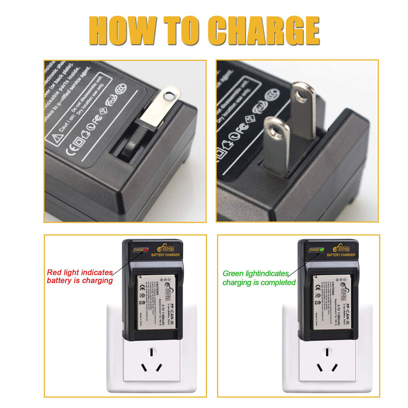 [AUSTRALIA] - NB-5L Battery (3-Pack) and Charger for Canon PowerShot S100 S110 SD700 is SD790 is SD800 is SD850 is SD870 is SD880 is SD890 is SD900 is SD950 is SD970 is SD990 is SX200IS SX210IS SX220IS 
