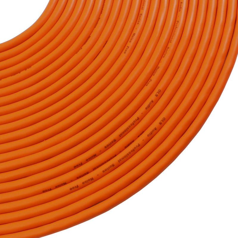 [AUSTRALIA] - GLS Audio 50ft Mic Cable Patch Cord - XLR Male to XLR Female Orange Microphone Cable - 50' Balanced Mike Snake Cord 