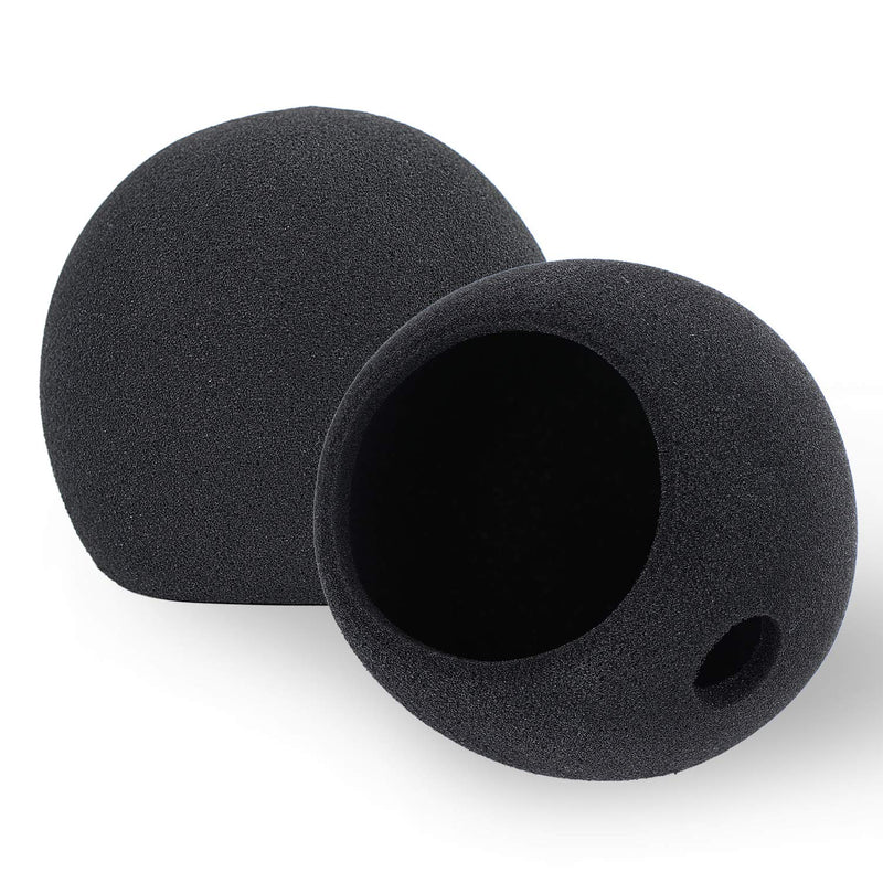 YOUSHARES Blue Snowball Pop Filter - Customizing Microphone Windscreen Foam Cover for Improve Blue Snowball iCE Mic Audio Quality (Black)