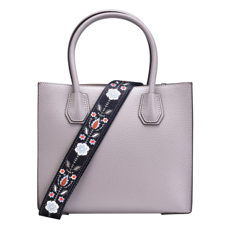 SHEING Crossbody Strap Replacement Adjustable Guitar Style Multicolor Handbag Shoulder Bag Straps 03-flower in Black