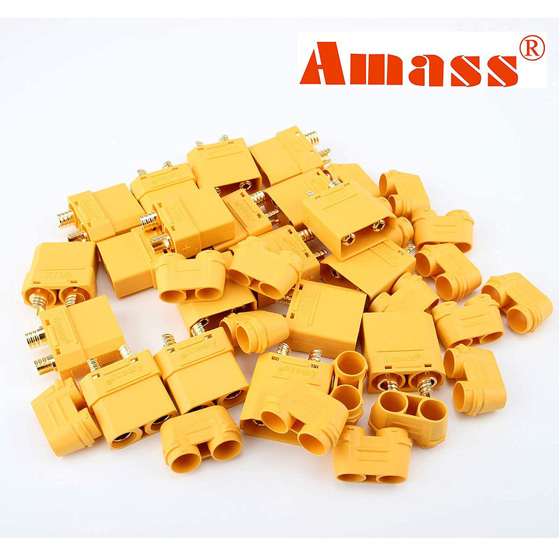 Amass 10 Pair XT90 XT-90 Male Female Bullet Connectors Power Plugs for RC Lipo Battery Motor … …