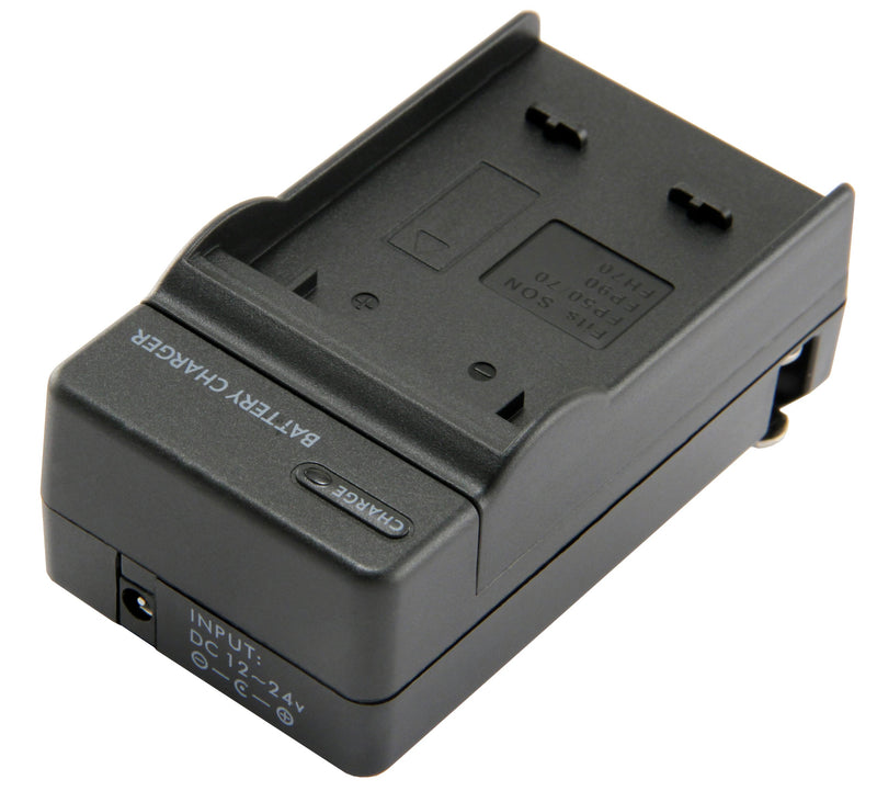 STK's Sony NP-FV Battery Charger - for Sony BC-TRV and CyberShot HDR-CX260V, HDR-CX190, NEX-VG900, HDR-CX210, HDR-CX580V, HDR-CX760V, DCR-SX85, DCR-SX45, DCR-SR68, HDR-XR260V, HDR-PJ710V, HDR-PJ760V, HDR-PJ200, HDR-PJ580V, HDR-XR160, HDR-CX110, HDR-CX1...