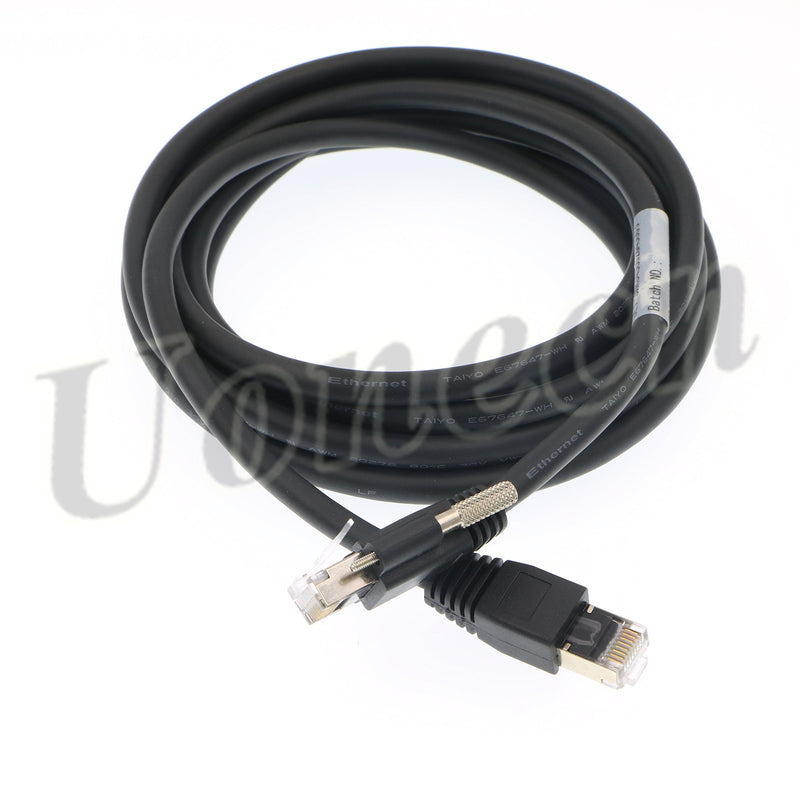 [AUSTRALIA] - Uonecn Data Transmission GigE Cat6 Cable RJ45 Plug Ethernet for CCD Industrial Camera 3 Meters 