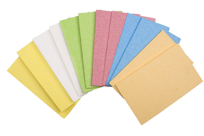 ARCLIBER Cleaning Scrub Sponge,Cellulose Non-Scratch for Kitchen,Bathroom,Cars,Colorful Compressed Sponge (18 Pack) 18 Count (Pack of 1) Multicolor