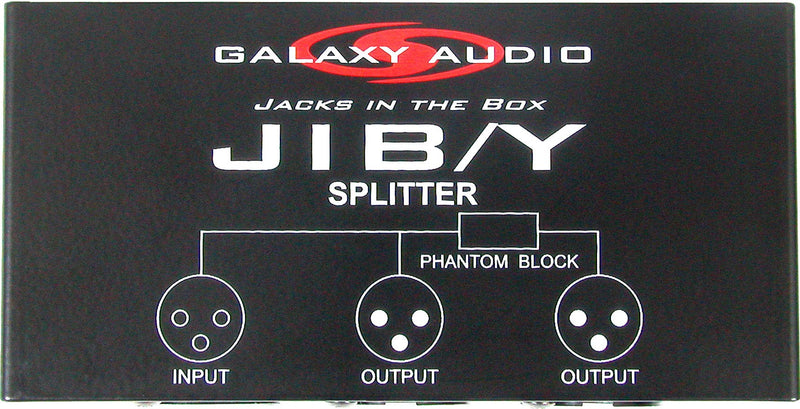 Splits a microphone to two different inp JIB/Y Splitter