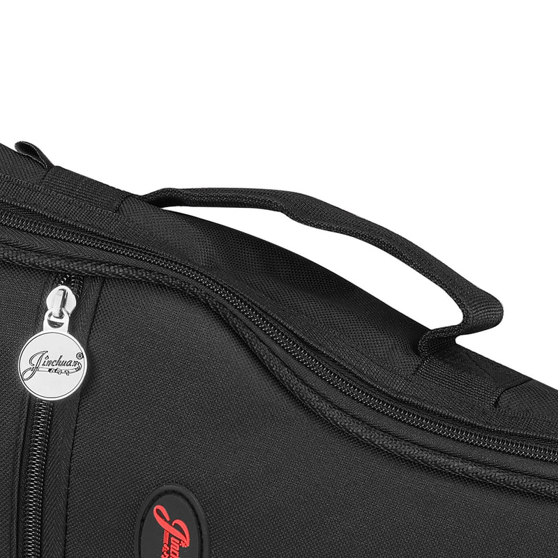 Flexzion Ukulele Gig Bag - Uke Backpack Storage Soft Case (23 Inch, Black) Waterproof w/Carrying Handle, Pocket & Adjustable Shoulder Strap, Music Accessories for Concert Tour Travel 23 in
