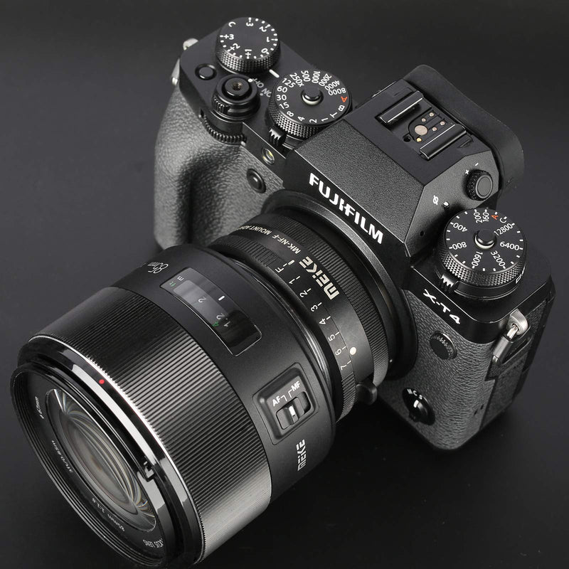 Meike F to Fujifilm X Adapter for Nikon F Mount Lens to Fujifilm X Mount Cameras with Full Metal Body Design for Fujifilm X-T1 X-T2 X-T3 X-T4 X-T10 X-T20 X-T30 X-T100 X-Pro3 X-M1 X-H1 X-A1 X-A2X-A5