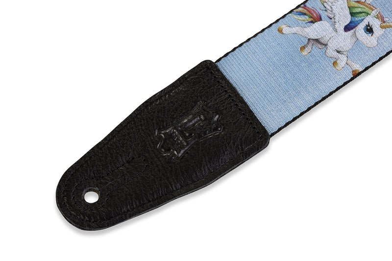 Levy's Leathers 2" Sublimation Printed Guitar Strap with Genuine Leather Ends. Adjustable to 65" (MPS2-132) MPS2-132