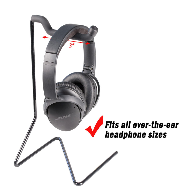 [AUSTRALIA] - String Swing Headphone Stand - Headset Holder for Mpow Beats Bose JVC and Sony - Hangs Any Sized Over Ear Headphones - Universal Mount for Any Desk - Black CC59 
