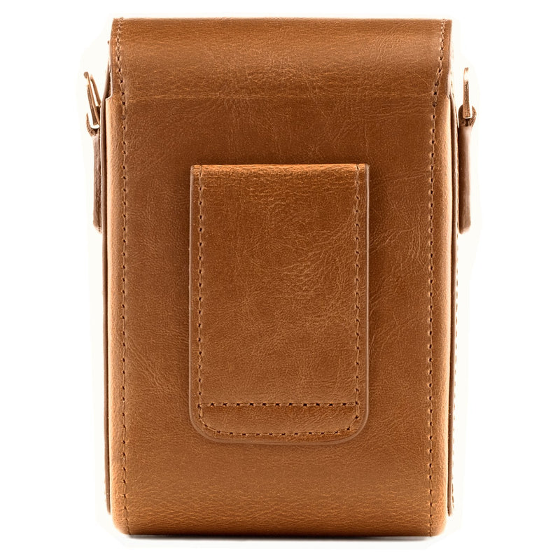 MegaGear MG1504 Canon PowerShot SX740 HS, SX730 HS Leather Camera Case with Strap - Light Brown