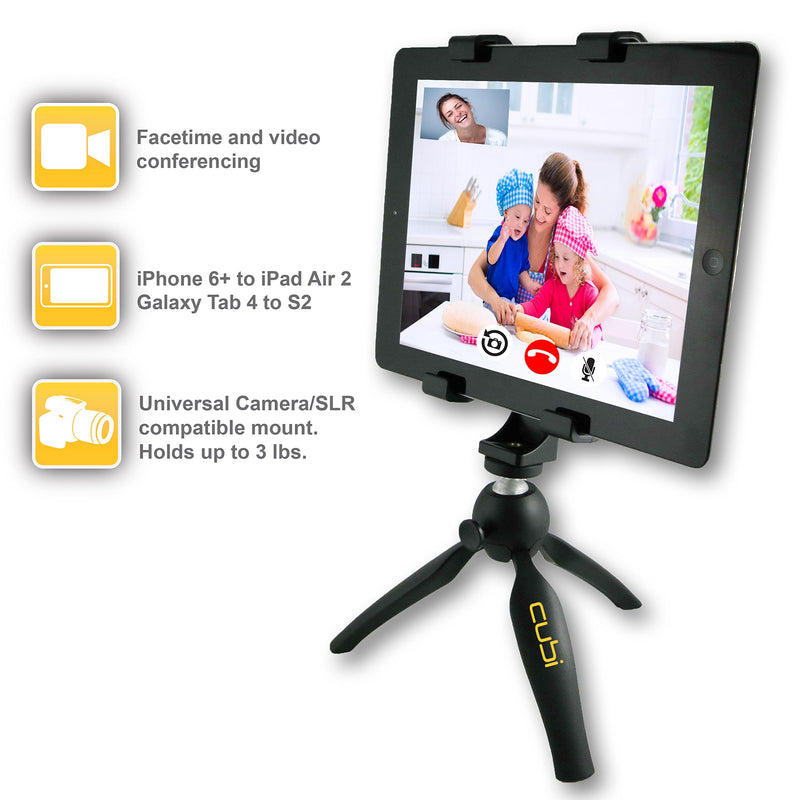 cubi 3rd-Hand Stand Ultraportable Adjustable Tripod with Tablet Adapter