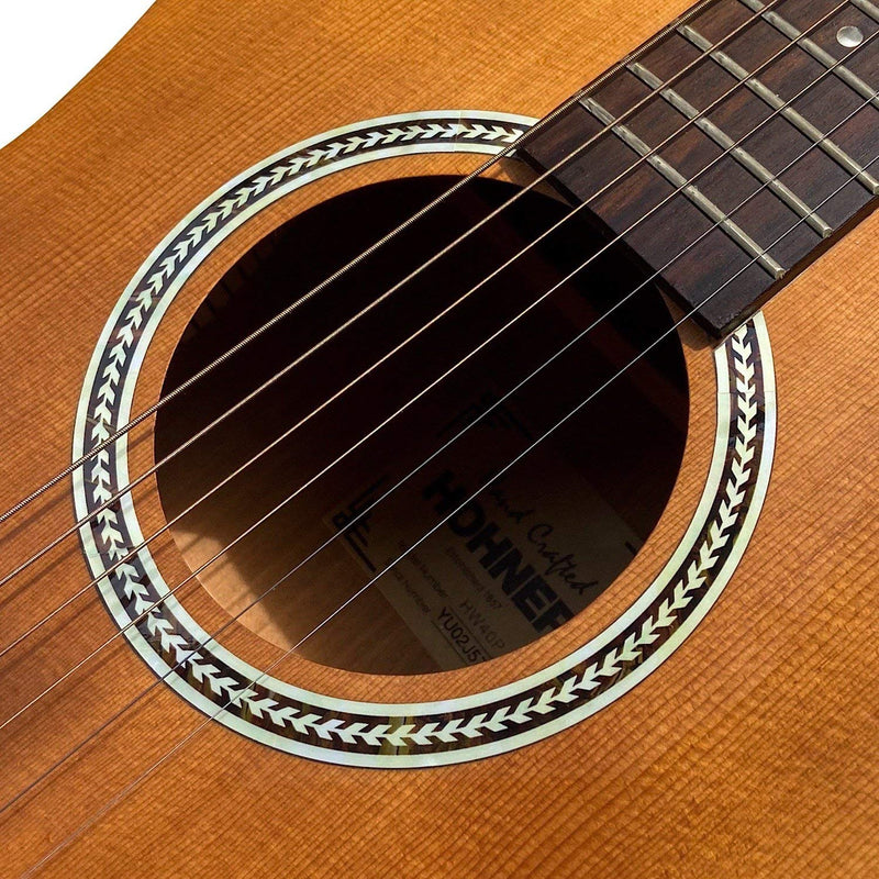 Inlaystickers for Acoustic Guitars - Soundhole Rosette/Purfling - Herringbone RS-243HE